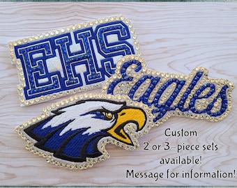 2025 CUSTOM MADE school name or mascot Baton Hair Piece