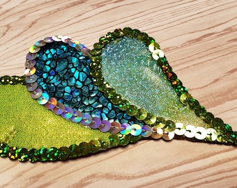 CUSTOM MADE Triple Feather Baton Twirling or Ice Skating Hair Piece
