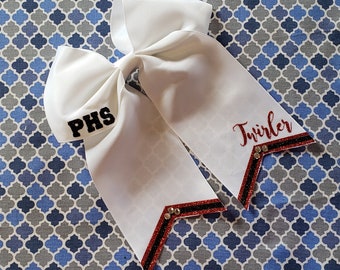 CUSTOM MADE Baton Twirling Spirit Hair Bow