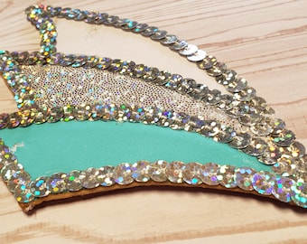 CUSTOM MADE Triple Swoop Baton Twirling or Ice Skating Hair Piece