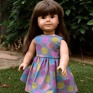 Circles Play Dress - 18 Inch Doll Clothes