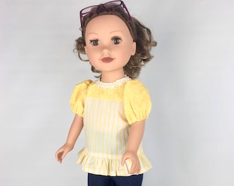 Sunshine Tunic, 18 Inch Doll Clothes