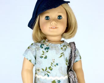 Green Flower Blouse - 18 Inch Doll Clothes