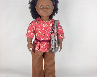 Brown Corduroys - Handmade 18 Inch Doll Clothes