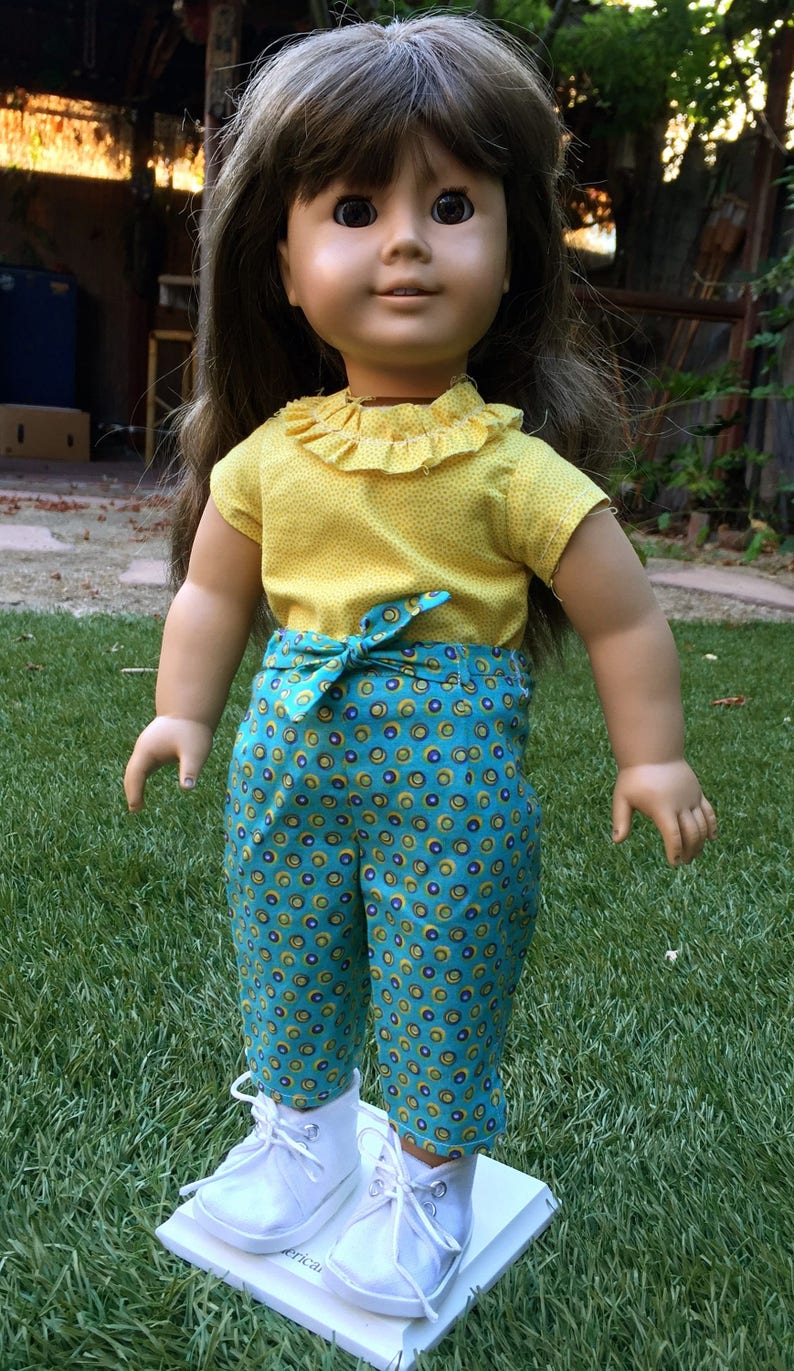 Green Circle Capris Handmade 18 Inch Doll Clothes image 5