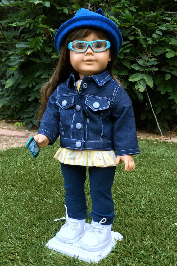 Brown Jacket Doll Cloth Fit For 18 inch Girl Doll Camel Woolen Coat Outfit