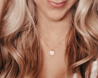 14k guldfyllt skivhalsband