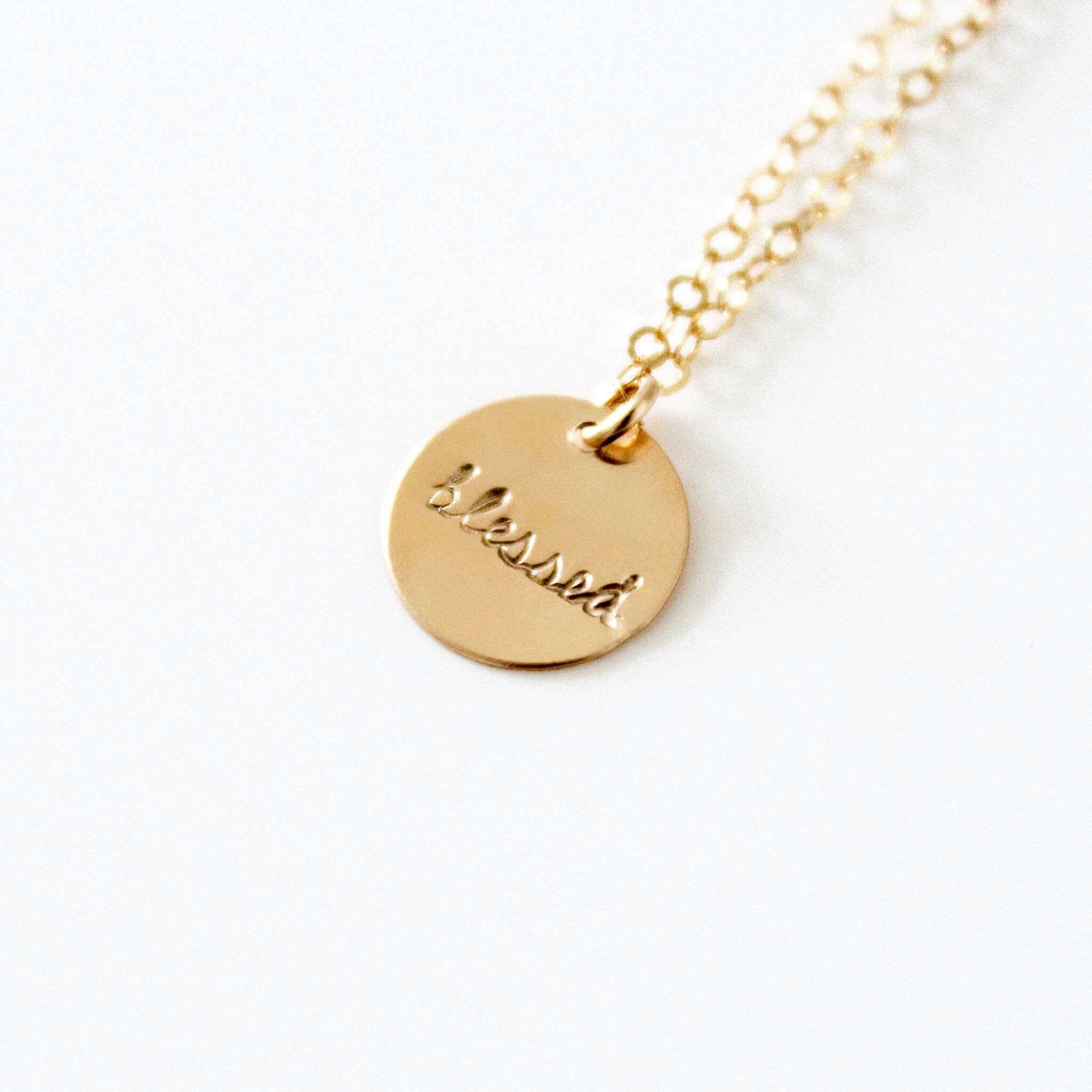 14k gold blessed necklace deals