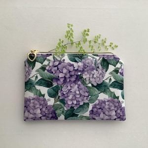 Roze en mauve hortensia make-uptasje: bloemen make-uptasje Australian Gifts