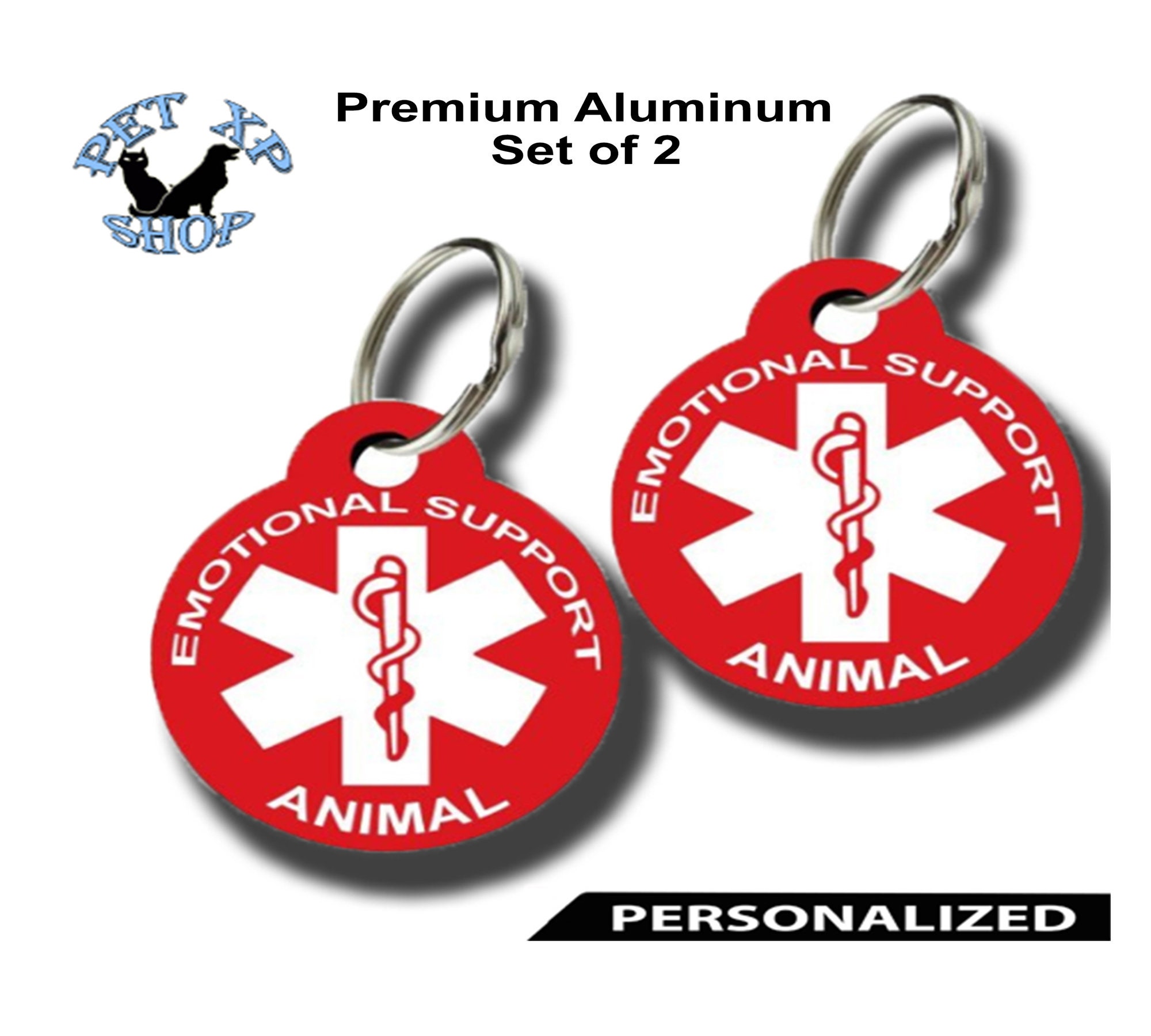 Personalized Emotional Support Animal Tags Set of 2 ESA Dog - Etsy Personalized Emotional Support Animal Tags Set of 2 ESA Dog - Etsy