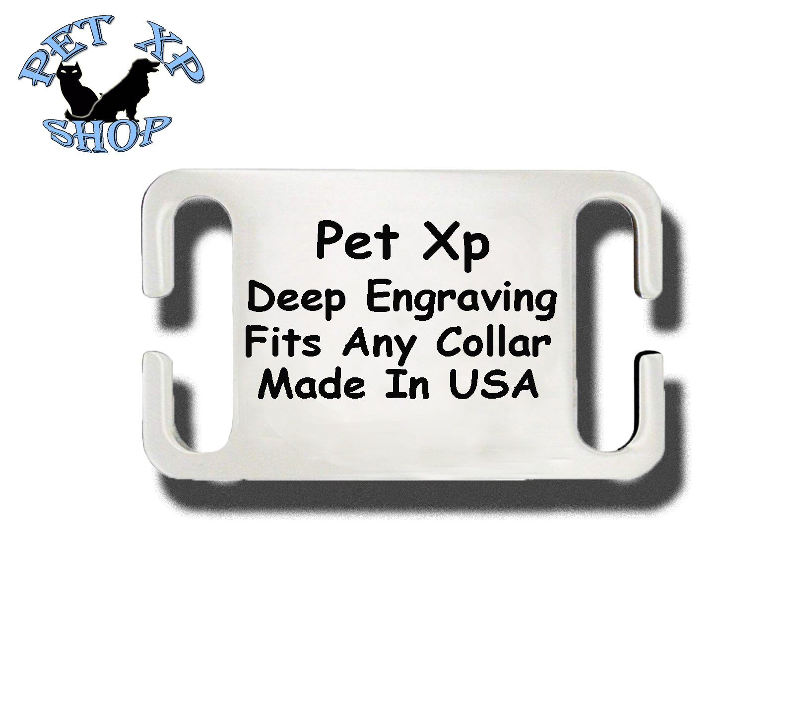 Personalized Slide on Dog Tag Engraved Stainless Steel Id Tags Etsy