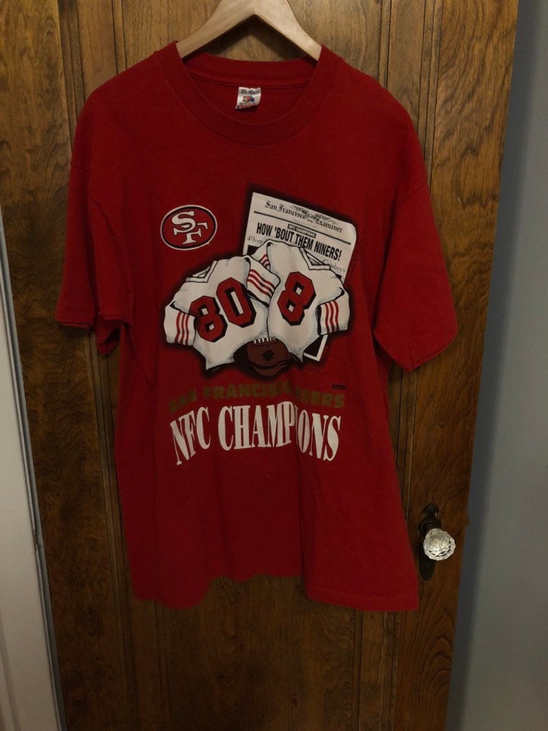 Rare vintage 1995 San Francisco 49ers 1994 season NFC Champions T-Shirt Mens XL