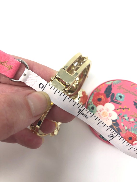 1950s gold tone hinged rose cuff bracelet - image 8