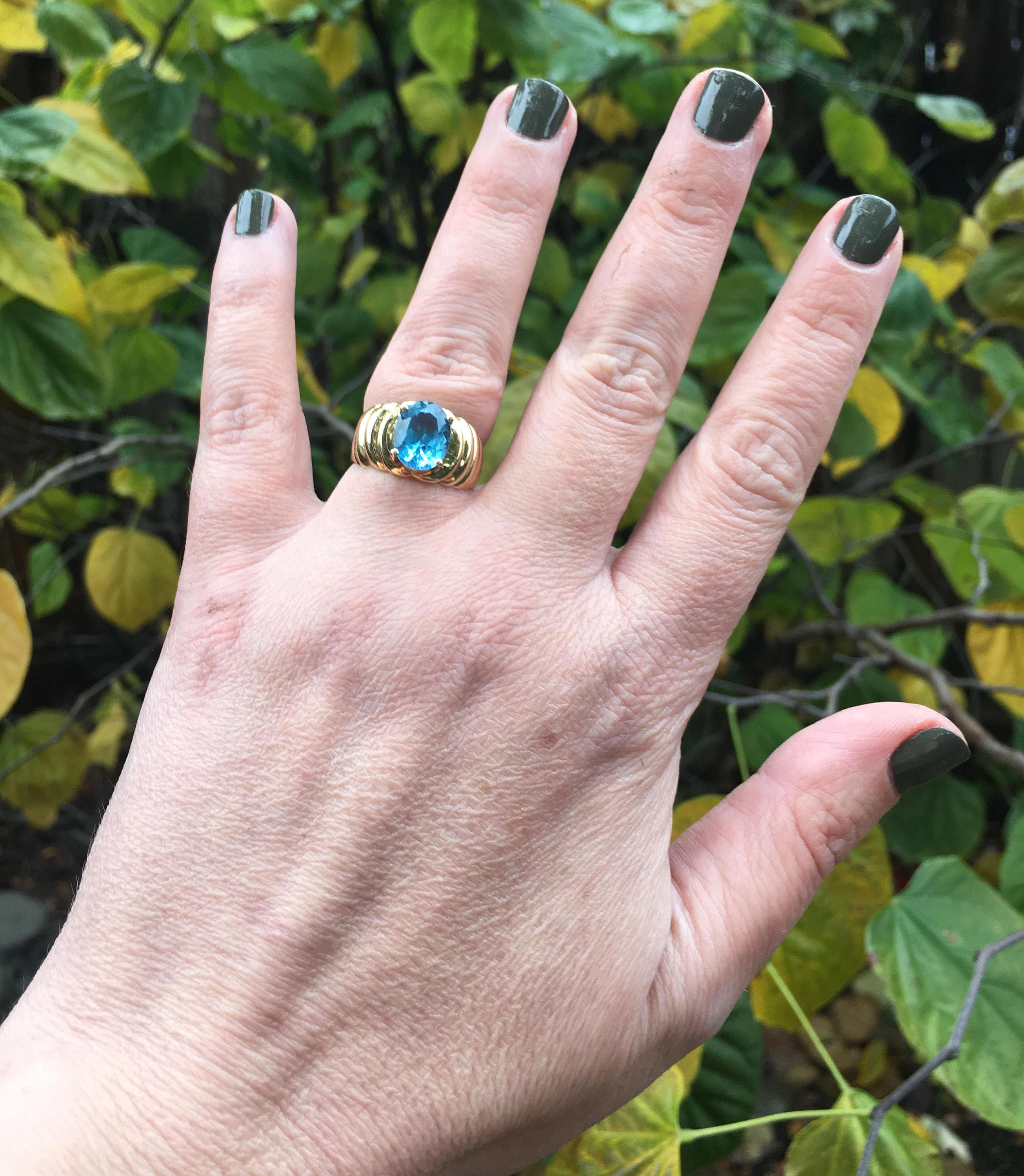 Petite Celtic Knot Birthstone Ring Sterling Silver Genuine Blue Topaz For December Size 7