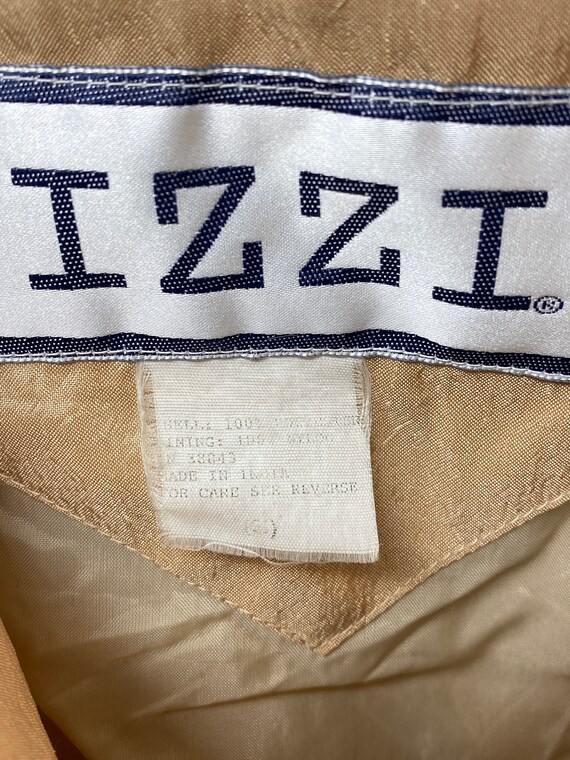 Vintage 1990s shiny gold IZZI windbreaker jacket … - image 8