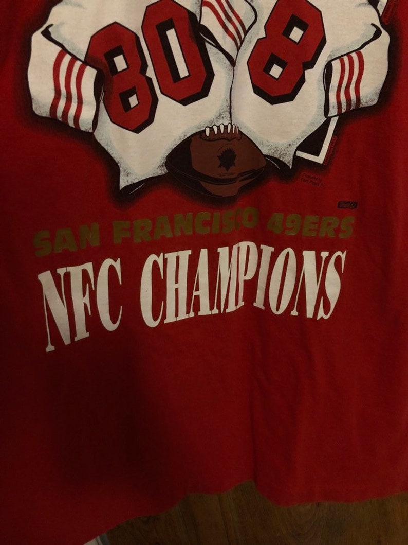 Rare vintage 1995 San Francisco 49ers 1994 season NFC Champions T-Shirt Mens XL