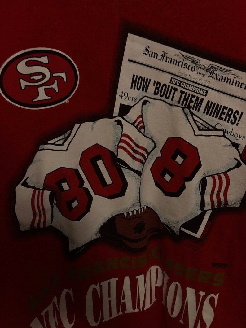 Rare vintage 1995 San Francisco 49ers 1994 season NFC Champions T-Shirt Mens XL