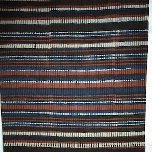5m rot blau gestreifter Block Print Stoff, #Indischer Baumwollstoff, gestreifter Baumwollstoff, gestreifter Baumwollstoff