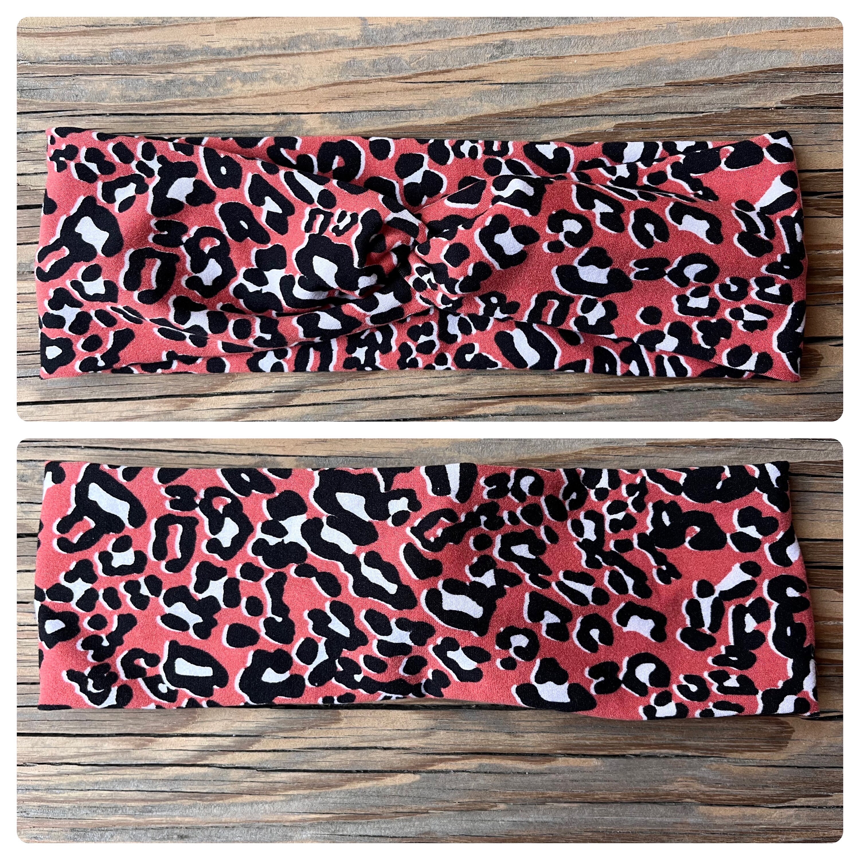Stylish Women\'s Headband Set - Leopard, Red, Black, and More Tobatoba Leopard Print Headband Set - 3Pcs Top Knot  main image 4