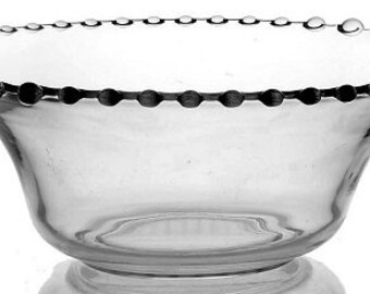 Rare Large Candlewick Clear Compote by Rare Large Candlewick Clear Compote by