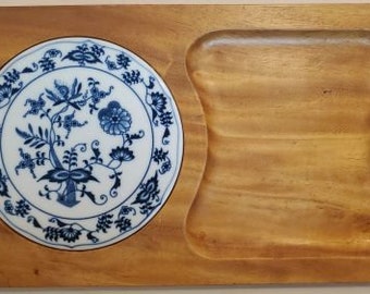 BLUE DANUBE JAPAN Cheese Board Wood Tray Free Shipping