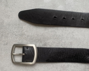 Vintage Black & White Braided Belt With Ornate Silver-tone  display picture 1