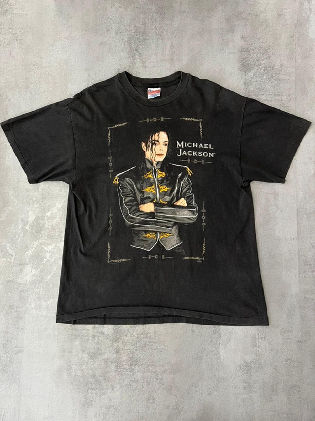 00s Michael Jackson Tシャツ XL Hanes フォトT Vintage Michael Jackson Dangerous Tour T-shirt Hanes Ultraweight