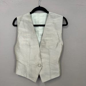 Waistcoat Short Tailored Custom Handmade Vintage Size M