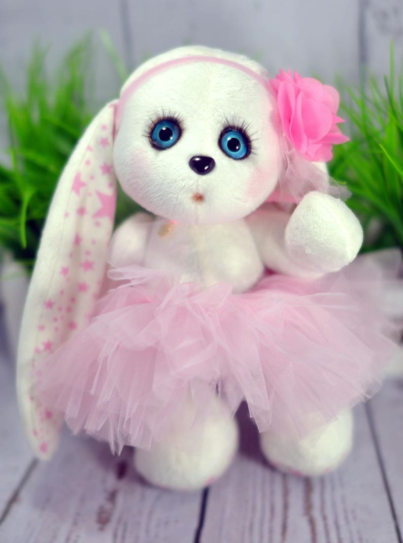 Handmade Bunny toy mothers day onesie Stuffed toy Rabbit Soft textile toy bunny,Stuffed Bunny toy Woodland Stuffed Animals