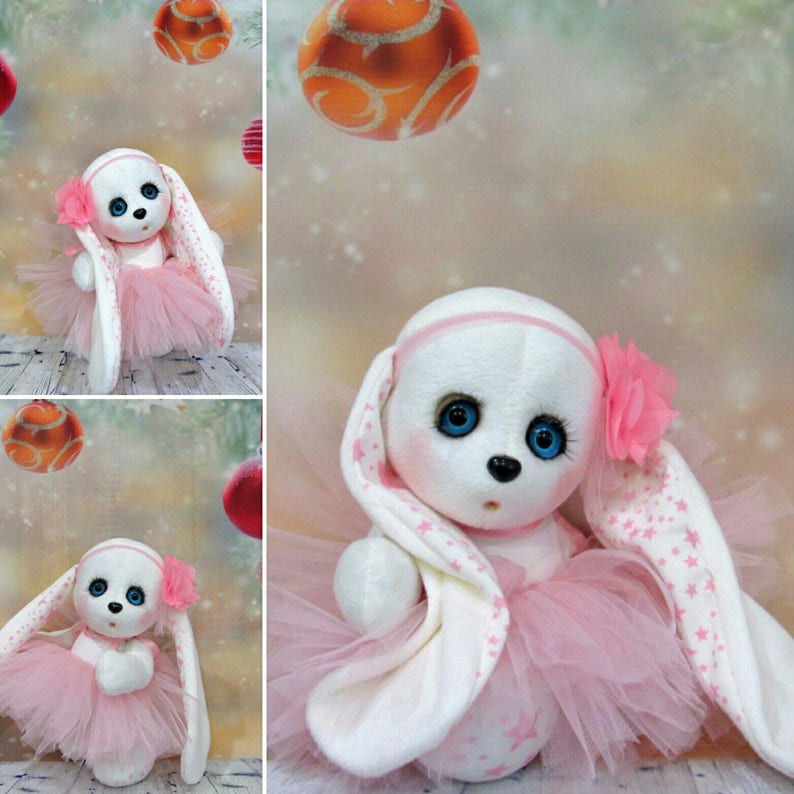 Handmade Bunny toy mothers day onesie Stuffed toy Rabbit Soft textile toy bunny,Stuffed Bunny toy Woodland Stuffed Animals