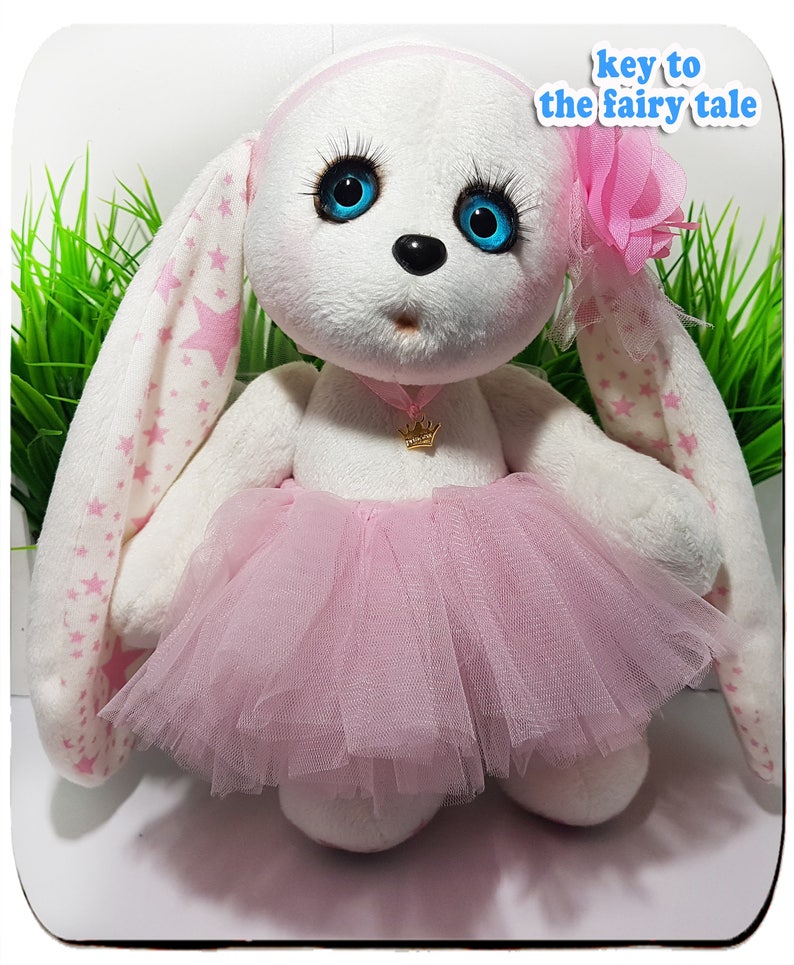 Handmade Bunny toy mothers day onesie Stuffed toy Rabbit Soft textile toy bunny,Stuffed Bunny toy Woodland Stuffed Animals
