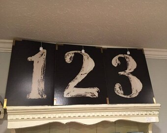 Set of Numbered Plaques