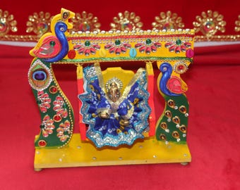 Laddu Gopal Jhula | Krishna Jhula Swing | Bal Gopal Swing | Krishna Janmashtami Decor | Ladoo Gopal Jhula | Hindu Pooja Home Decor