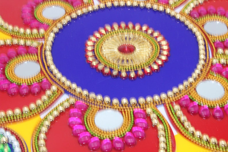 Acrylic Rangoli/ Home Decor/diwali /floor Decorations/ Modak Rangoli ...