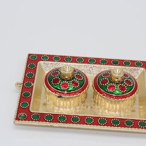 25 pieces - small haldi kumkum dan (box), kumkum holder, Puja Favors, Indian wedding favor, varalakshmi pooja favor, Indian return gift