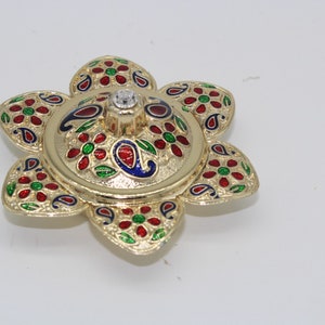 Small haldi kumkum dan box ,Diwali gift, Bulk return gifts, Deepawali favor image 1