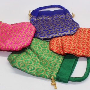 100 bulk Small postal bag, pouches for gifts, Indian Potli Bags, small Diwali gifts, Return Gift Packing, Marriage gifts, Indian return gift