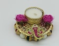 Handmade Ganesha Candle Holder, Indian Diwali Favor (3.5 inches)