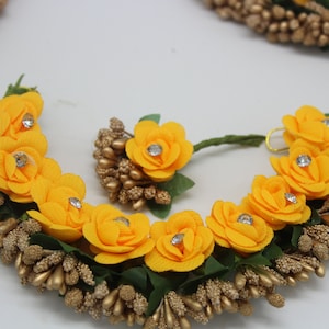 Rose Gajra, Hair Accessory, Veni Flower Jewelry, Wedding Jewellery For Bride, Classical Dance Jewelry, Bharatanatyam, Kuchipudi guajira