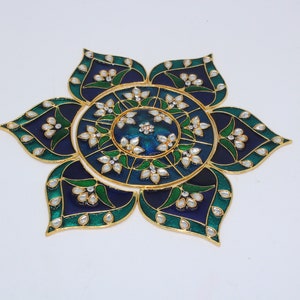 Metal Diwali rangoli, rangoli for floor decoration, Diwali decoration, Navratri decor