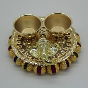 100 pieces Ganesha Haldi Kumkum Holder , bulk haladi kumkum plate, return gift for Pooja, house warming return gift, haladi kumkum holder