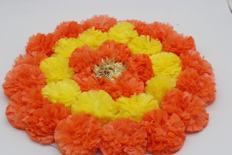 Arihant Creations Artificial Flower Mat Flower Rangoli On Etsy