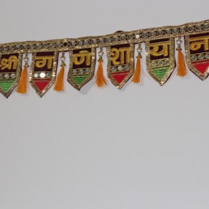 Arihant Creations -  Toran Door Hanging/ diwali decoration /Door Valance/ Toran/ latkan decor/ festival decor/decoration with mirror/