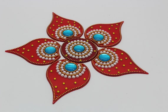 Acrylic Rangoli Home Decor Diwali Floor Decorations Modak Etsy