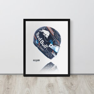 Alex Albon | Helmet | 2022 | Williams | Illustration | Wall Art | Print | Poster | A4 | A3 | A2