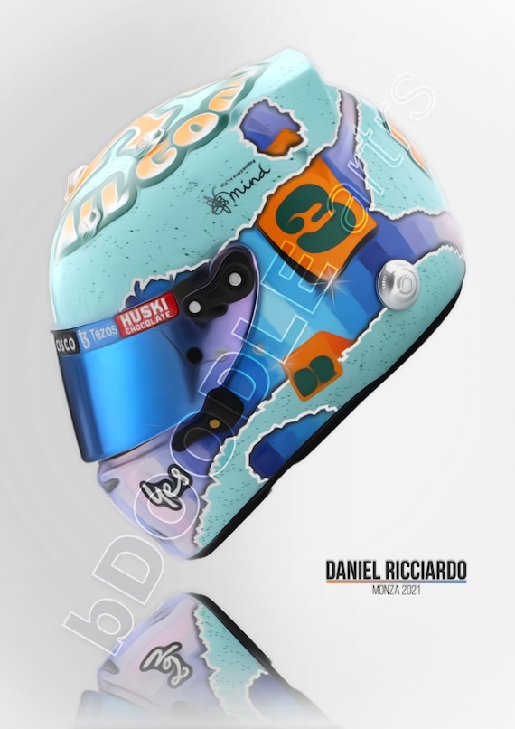 Daniel Ricciardo Helmet Arai 2021 Helmets Daniël Ricciardo Mc