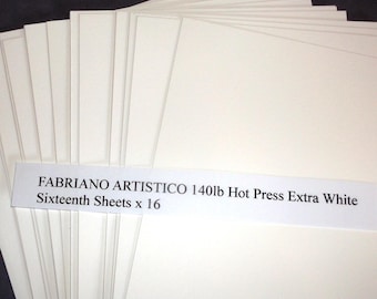Fabriano Artistico: Hot Press, 140lb, 7.5x5.5, 16-Pack, For Travel