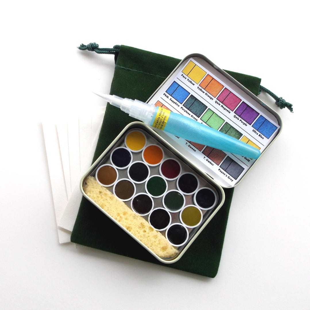 Schmincke Horadam Watercolor Sap Green Full Pan - Professional Artist Quality