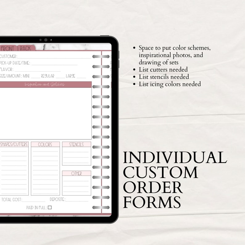 2022 Ultimate Digital Cookie Planner Home Bakery Business Etsy