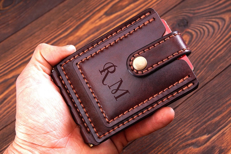 Leather Money Clip Money Clips For Men Money Clip Wallet Etsy - image 0
